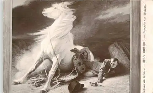 AK / Ansichtskarte 73966422 Verlag_Salon_de_Paris_Nr. 1911 Debat Ponsan La caval Pferd Napoleon