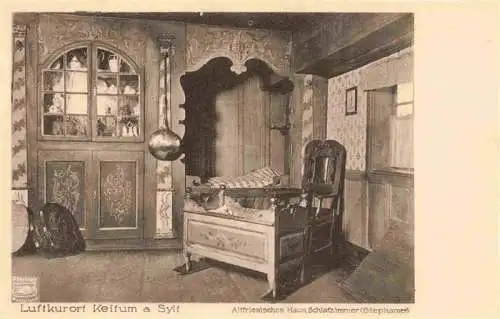 AK / Ansichtskarte 73966443 Keitum_Sylt Altfriesisches Haus Schlafzimmer