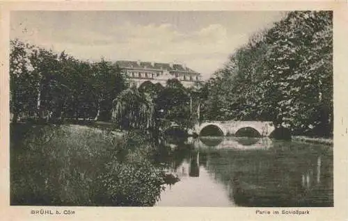 AK / Ansichtskarte  BRueHL__Rheinland Partie im Schlosspark