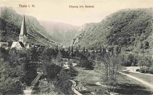 AK / Ansichtskarte  Thale_Harz Eingang ins Bodetal