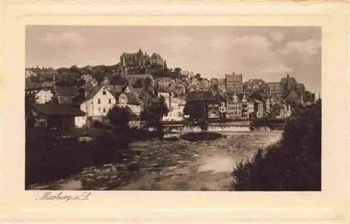 AK / Ansichtskarte  MARBURG__LAHN Panorama mit Schloss