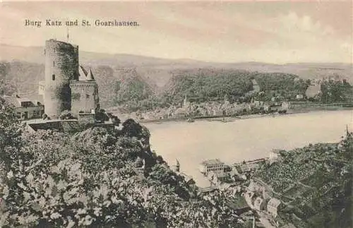 AK / Ansichtskarte 73966511 St_Goarshausen_Rhein Burg Katz