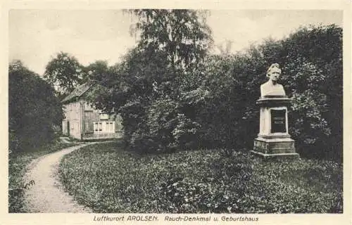 AK / Ansichtskarte  Arolsen_Bad Rauch Denkmal und Geburtshaus