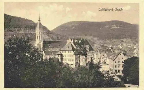 AK / Ansichtskarte  Urach_Schwarzwald Ortspartie mit Kirche