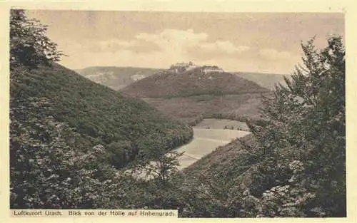 AK / Ansichtskarte  Urach_Schwarzwald Blick von der Hoelle auf Hohenurach