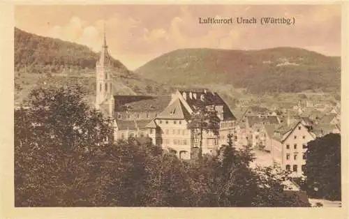 AK / Ansichtskarte 73966542 Urach_Schwarzwald Panorama mit Kirche