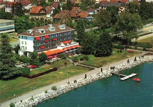 AK / Ansichtskarte  Morges_VD Hotel Restaurant du Lac Vue aerienne