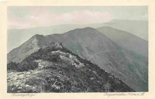 AK / Ansichtskarte  Riesengebirge_Krkonose_Karkonosze Panorama Ziegenruecken Kupfertiefdruck