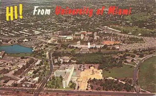 AK / Ansichtskarte 73966636 Coral_Gables_Florida_USA University of Miami aerial view