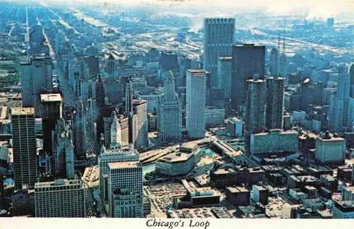 AK / Ansichtskarte 73966652 CHICAGO__Illinois_USA Downtown as seen from topf of John Hancock Center