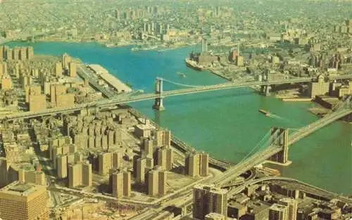 AK / Ansichtskarte 73966656 NEW_YORK_City_USA Sky view as seen from the huge World Trade Center