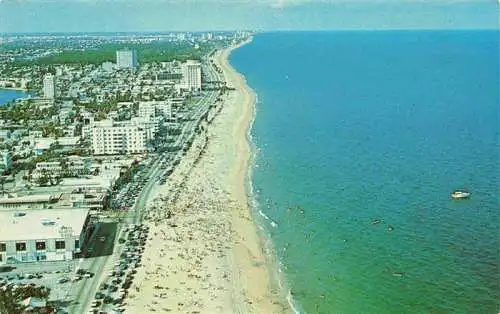 AK / Ansichtskarte 73966662 Fort_Lauderdale_Florida_USA Aerial view of the fabulous 6 mile beach Atlantic Ocean