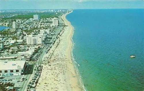 AK / Ansichtskarte  Fort_Lauderdale_Florida_USA Aerial view of the fabulous 6 mile beach Atlantic Ocean