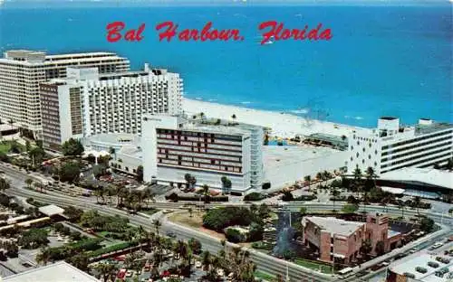 AK / Ansichtskarte 73966685 Bal_Harbour_Miami_Beach_USA Hotels Beach Atlantic Ocean aerial view