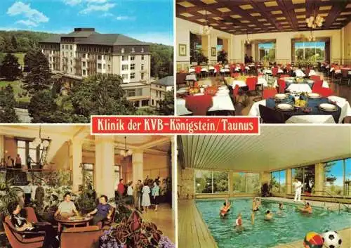 AK / Ansichtskarte  Koenigstein__Taunus Klinik der KVB Speisesaal Foyer Hallenbad