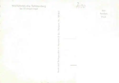 AK / Ansichtskarte 73966756 Ellwangen_Jagst Wallfahrtskirche Schoenenberg