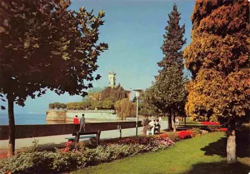 AK / Ansichtskarte  Langenargen_Bodensee Schloss Montfort Uferpromenade