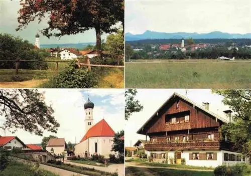 AK / Ansichtskarte 73966782 Koenigsdorf_Oberbayern Panorama Motiv mit Kirche