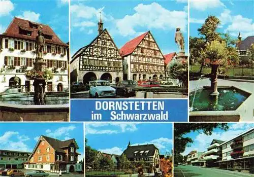 AK / Ansichtskarte  Dornstetten_Wuerttemberg Brunnen Fachwerkhaeuser Brunnen Teilansichten