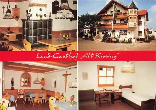 AK / Ansichtskarte  Kissing_Bayern Land Gasthof Alt Kissing Gastraeume Zimmer