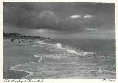 AK / Ansichtskarte  WENNINGSTEDT_Sylt Strand Brandung