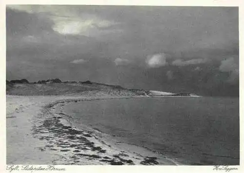 AK / Ansichtskarte  Hoernum_Sylt Kuestenpanorama Strand Suedspitze