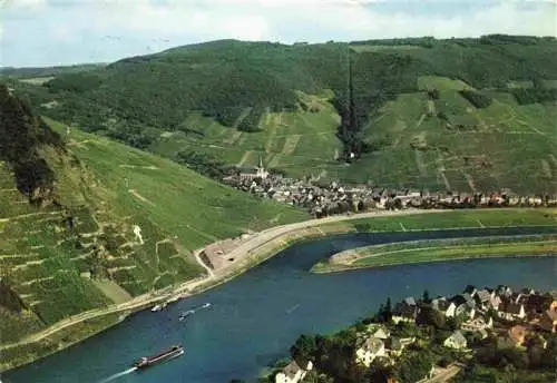 AK / Ansichtskarte 73966918 Senheim-Senhals_Rheinland-Pfalz Panorama Blick ueber die Mosel Weinberge