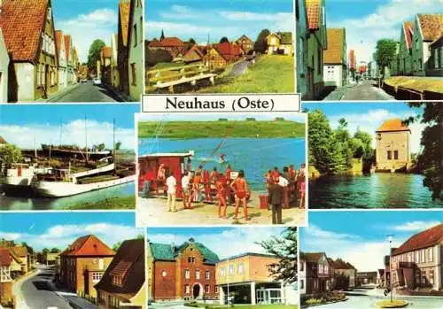 AK / Ansichtskarte 73966932 Neuhaus_Oste Teilansichten Hafen