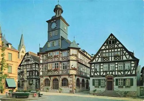 AK / Ansichtskarte 73966933 Heppenheim_Bergstrasse Hotel Gasthof Zum goldenen Engel Altstadt Fachwerkhaeuser