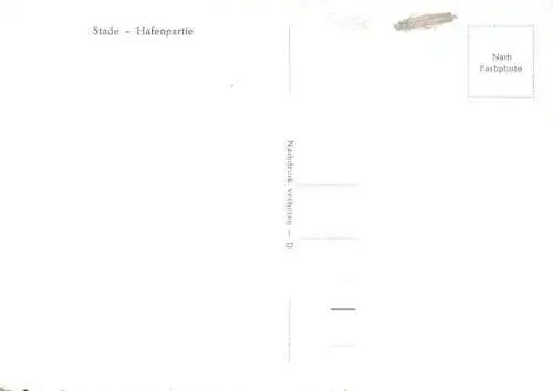 AK / Ansichtskarte  Stade__Niederelbe Hafenpartie