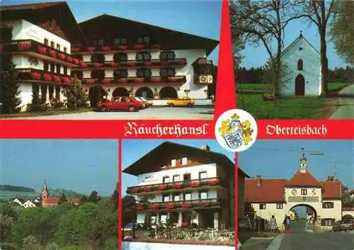 AK / Ansichtskarte  Loiching Gasthof Pension Raeucherhansl Kapelle Torbogen Panorama