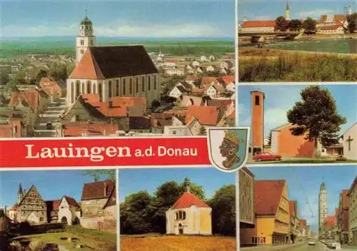 AK / Ansichtskarte 73966973 Lauingen_Donau Teilansichten Kirche Kapelle Stadtzentrum