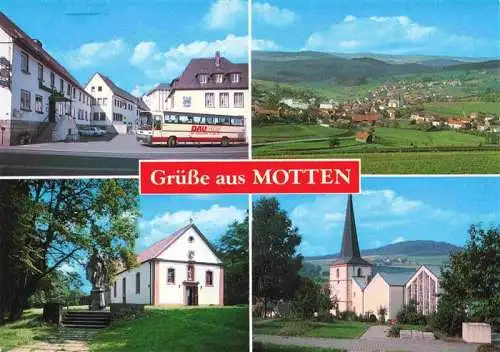 AK / Ansichtskarte 73966981 Motten_Bayern Will-Brauerei Wallfahrtskirche Ehrenberg Ortskirche