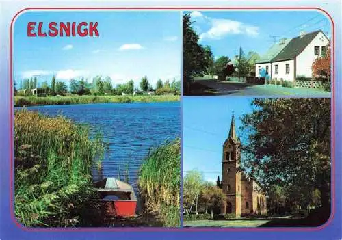 AK / Ansichtskarte 73967000 Elsnigk Schachtteich Kleinzerbster Strasse Kirche