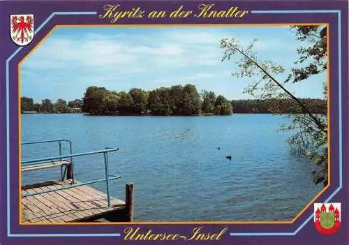AK / Ansichtskarte  Kyritz_Brandenburg an der Knatter mit Untersee Insel
