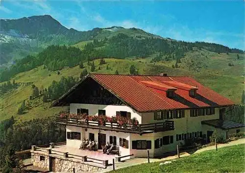 AK / Ansichtskarte  Bayrischzell_Bayrisch_Zell Siemensberghaus mit Traithengebirge