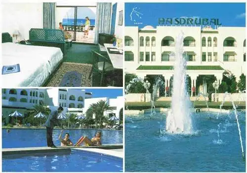 AK / Ansichtskarte  Djerba_Jerba_Tunesie Hotel Hasdrubal Zimmer Pool Springbrunnen