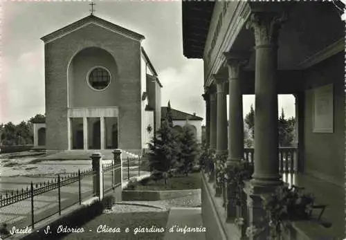 AK / Ansichtskarte 73967038 Sacile_IT San Odorico Chiesa e giardino d'infanzia