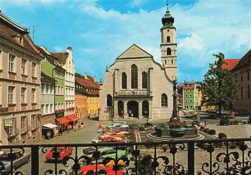 AK / Ansichtskarte 73967055 LINDAU__Bodensee Ev luth Stadtpfarrkirche St Stephan mit Marktplatz