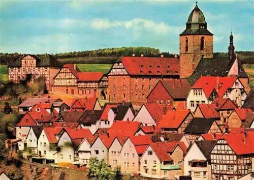 AK / Ansichtskarte  Naumburg__Saale Ortsansicht mit Kirche