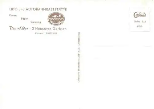 AK / Ansichtskarte  Garbsen Lido und Autobahnraststaette