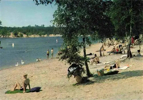 AK / Ansichtskarte  Garbsen Autobahnraststaette Blauer See Motel Badestrand