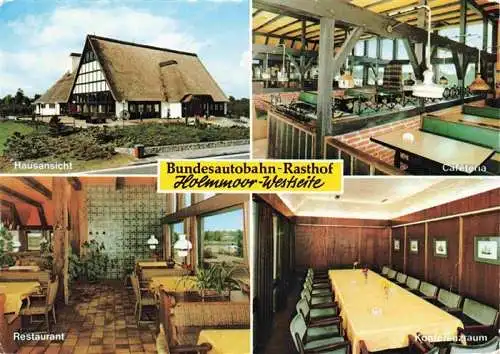 AK / Ansichtskarte  Quickborn__Pinneberg_Heide BAB Rasthof Holmoor Westseite Hausansicht Cafeteria Restaurant Konferenzraum