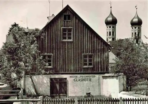 AK / Ansichtskarte  Benediktbeuern Historische von Fraunhofer-Glashuette Kirchtuerme