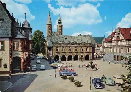 AK / Ansichtskarte 73967168 GOSLAR Rathaus Marktkirche Hotel Kaiser-Worth ehemaliges Gildehaus der Schneider 15. Jhdt.