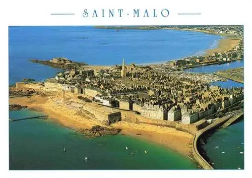 AK / Ansichtskarte  SAINT-MALO_ST-MALO_35 Le Sillon Pointe de Rochebonne Côte d'Emeraude vue aérienne