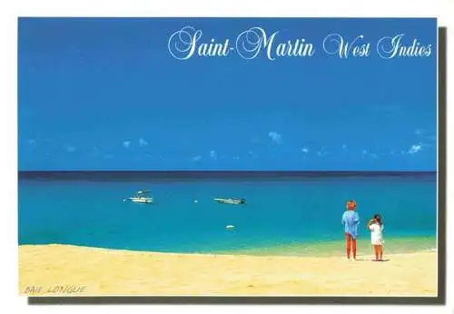 AK / Ansichtskarte  Saint_Martin_Sint_Maarten_Island_Caribic Kinder am Strand