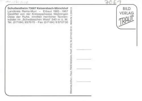 AK / Ansichtskarte  Moenchhof_Kaisersbach Schullandheim