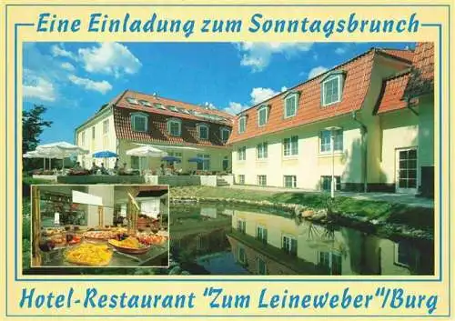 AK / Ansichtskarte 73967264 Burg_Spreewald Hotel Restaurant Zum Leineweber Gastraum