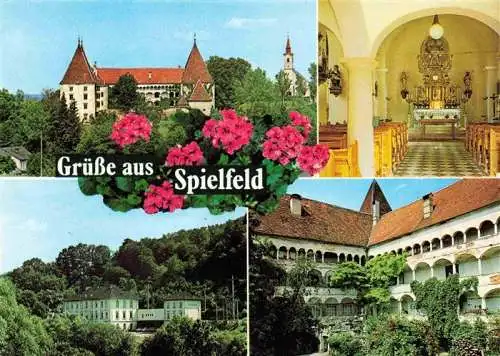 AK / Ansichtskarte 73967301 Spielfeld Schloss Kirche Inneres Innenhof